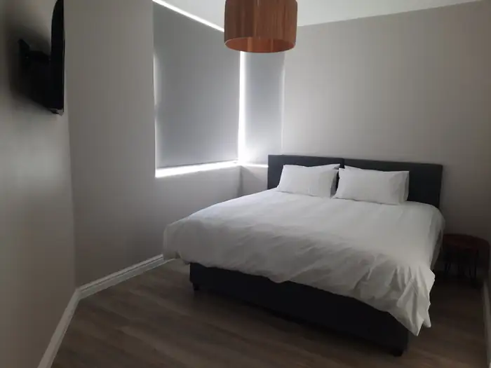A bedroom in the new cottage